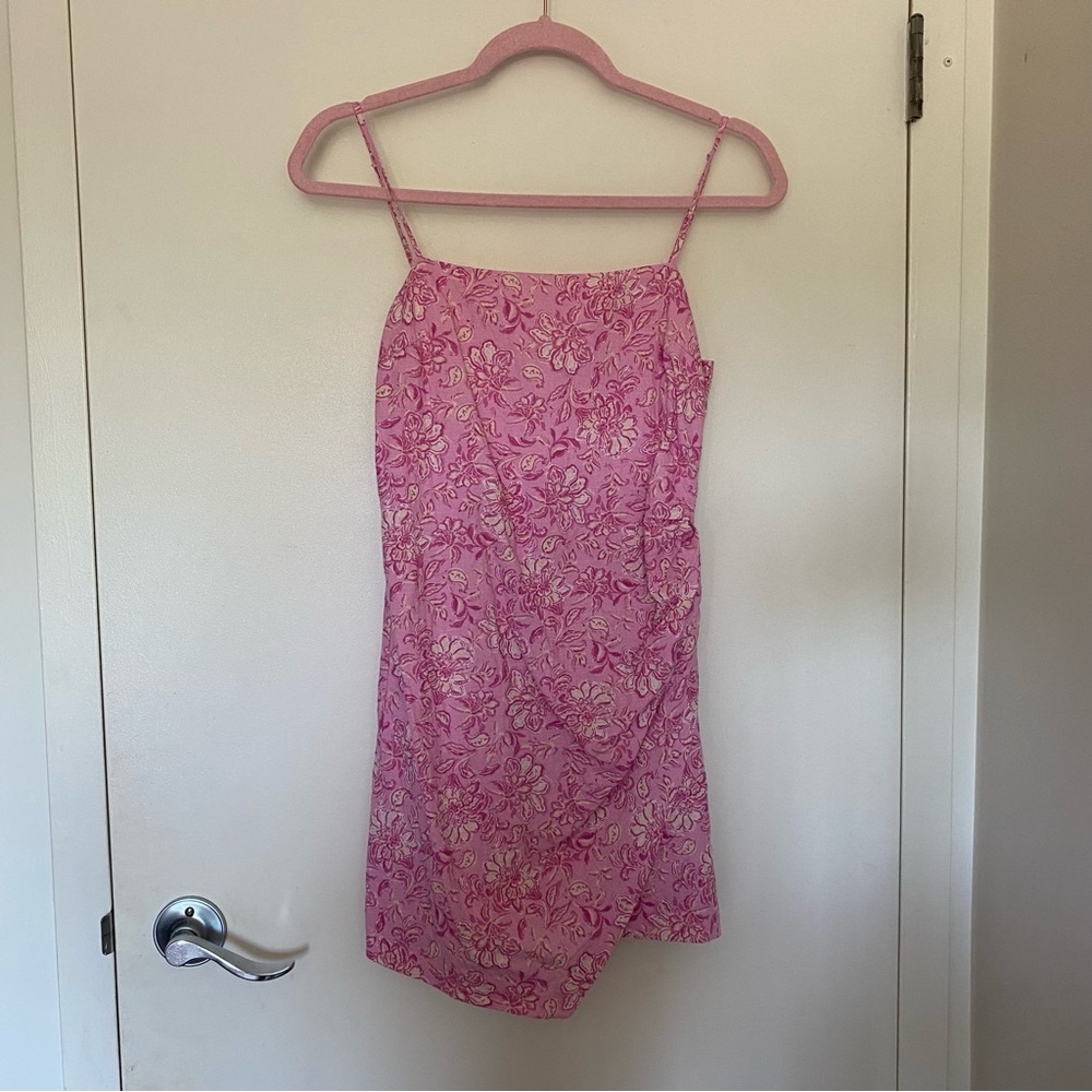 ZARA Pink Print Mini Dress